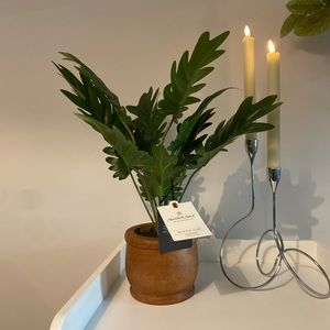 NWT 17" Faux Philodendron Potted Plant - Hearth & Hand™ with Magnolia